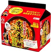 明星 チャルメラ 宮崎辛麺 5食パック 480g ×6個