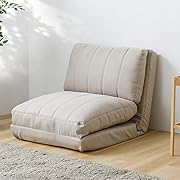 アイリスプラザ ソファベッド マルチに使える3WAY 14段階リクライニング ベージュ 幅60cm