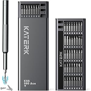 【40%OFF】【1,799円】 Katerk 80in1 ペン型 多機能 高精度 強力磁石付き 精密ドライバーセット