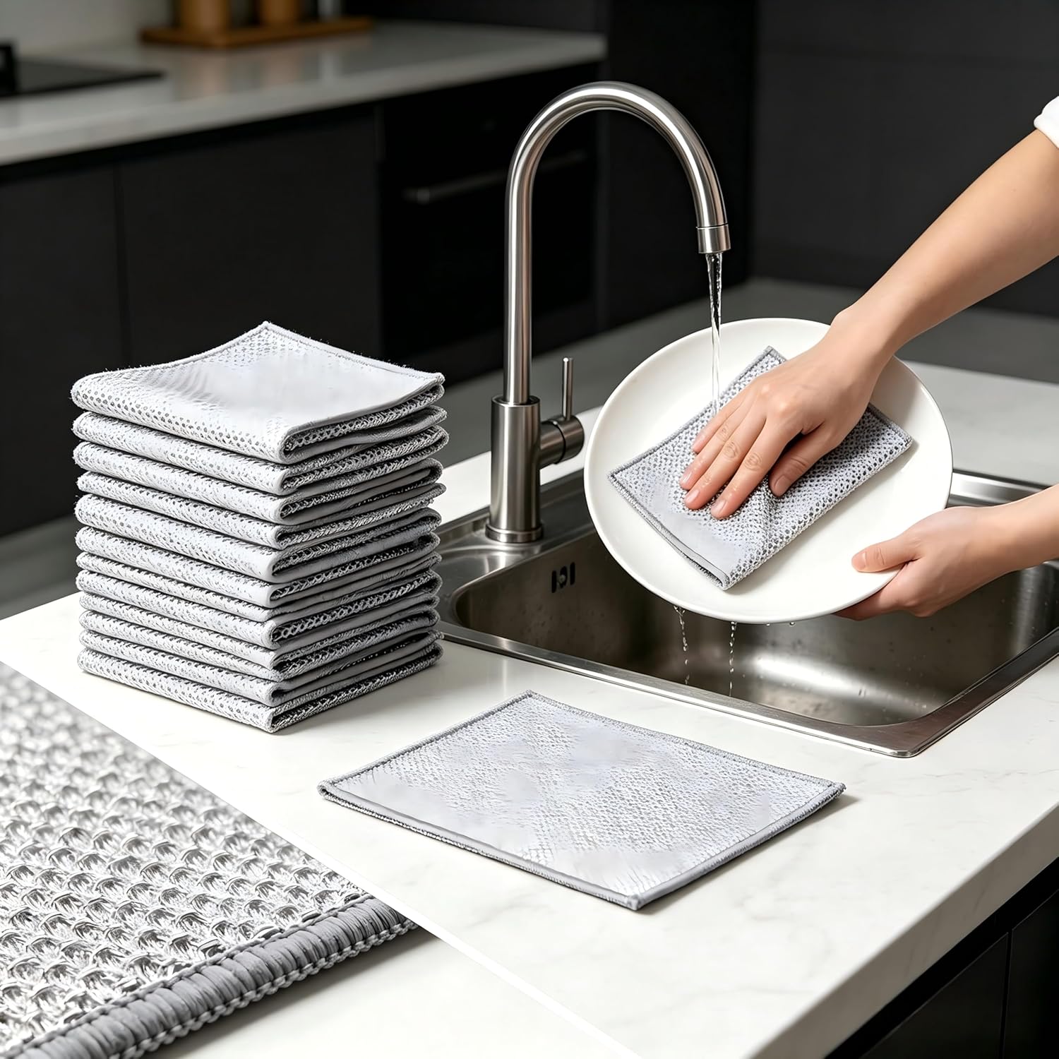 【176円】 Amazon Haul キッチン用スチールワイヤーディッシュクロス 10枚 【送料無料】
