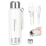 【セール+5%OFF+5％ポイント！】Aliliy ポータブル トラベル電気ケトル 500ml 温度調節 保温保冷 400W省エネ コップ/ストラップ付きが6,499円（実質6,157円）送料無料