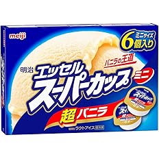 【プライム感謝祭】【40%OFF】【2,759円】 明治 冷凍 エッセルスーパーカップミニ 超バニラ (80ml×6個)×8箱