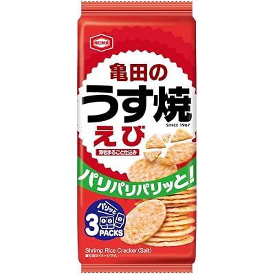 【15%OFF】亀田製菓 亀田のうす焼えび 70g×12袋 送料込1,349円(おトク便3種で1,274円・106.2円/袋)ほか