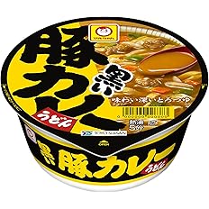 【スマイルSale】【1,530円】 マルちゃん 黒い豚カレーうどん 87g×12個