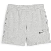 【ポイント40%還元】PUMA(プーマ) ESS NO.1 ロゴ ハイウェスト 5 ショートパンツ レディース ライト グレー ヘザー Lサイズ