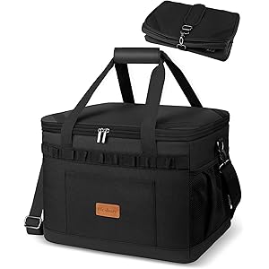 【38%OFF+15%OFF+ポイント5%】【実質2,959円】 Heshare 30L 保冷保温 4層断熱 折り畳み収納可能 クーラーボックス