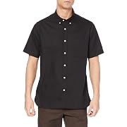 【10%OFF】CANTERBURY(カンタベリー)アールプラス ショートスリーブボタンダウンストレッチシャツ メンズ ブラック Sサイズ