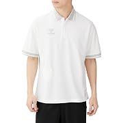 【5%OFF】hummel(ヒュンメル)半袖シャツ hummel PLAY ポロシャツ メンズ ホワイト Lサイズ