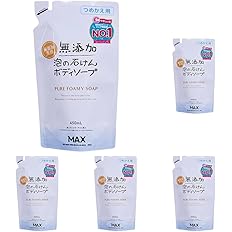 【値下げ】【1,190円】 マックス 無添加 泡の石けんボディソープ 詰替用 450ml×5個