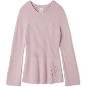 【ポイント12%還元】gelato pique(ジェラート ピケ)調温スムーズィーリブプルオーバー レディース ピンク Free Size