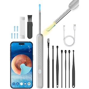【980円】 次世代製作所 USB充電式 高精細 スマホ連動型 600万画素 イヤースコープ
