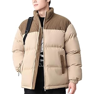 Kayiyasu メンズ 防寒 防風 中綿ジャケット