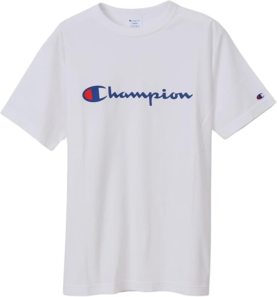 【18%OFF+15%OFF+ポイント55%】【実質870円】 チャンピオン メンズ 綿100% 定番 スクリプトロゴプリント ショートスリーブTシャツ