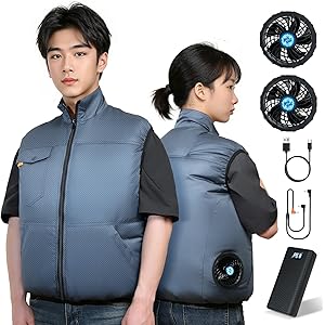 【56%OFF+40%OFF】【3,948円】 Innzee 20000mAhバッテリー 最大45H連続使用 体感-18℃ 5枚羽根 6段階風量 空調作業服 ファンバッテリーセット 【送料無料】