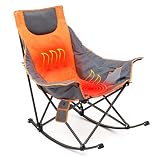 【50%OFF！】SunnyFeel 加熱キャンプ用ロッキングチェア 高級パッド付きリクライナー ポケット付きが2,499円送料無料