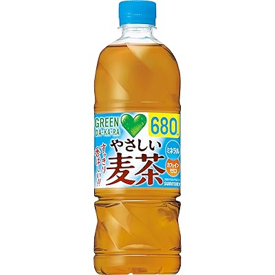 サントリー グリーンダカラ やさしい麦茶 ノンカフェイン 680ml×24本 (66.2円/本)