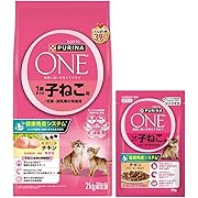 ピュリナワン キャットフード ドライ 1歳までの子ねこ用/妊娠・授乳期の母猫用 チキン 2kg(500gx4袋入)+ピュリナワン キャットフード 1歳までの子ねこ用/妊娠・授乳期の母猫用チキングレービー仕立て 50ｇ