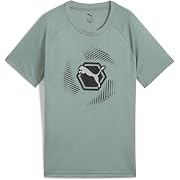 【ポイント24%還元】PUMA(プーマ)ACTIVEACTIVE SPORTS グラフィック ポリ Tシャツ キッズ グリーン ムーン 150サイズ