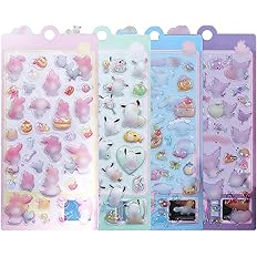 Sediven ぷくぷく 3D立体シール 4枚セット