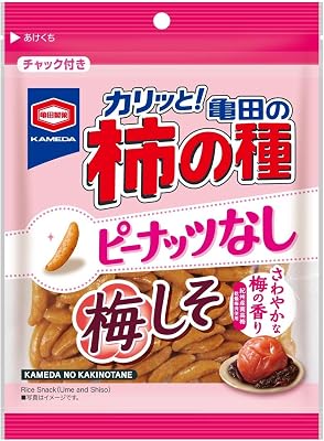 【15%OFF】亀田製菓 亀田の柿の種 梅しそ100% ピーナッツなし 105g×12袋 送料込1,030円(おトク便3種で973円・81.1円/袋)ほか