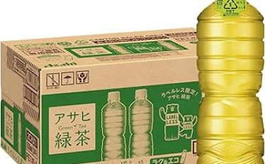 【1,613円～】アサヒ 緑茶 ラベルレスボトル 630ml×24本