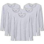 【1枚あたり200円】【999円】 Aquiver メンズ 綿100% 抗菌防臭 無地 長袖Tシャツ 5枚組