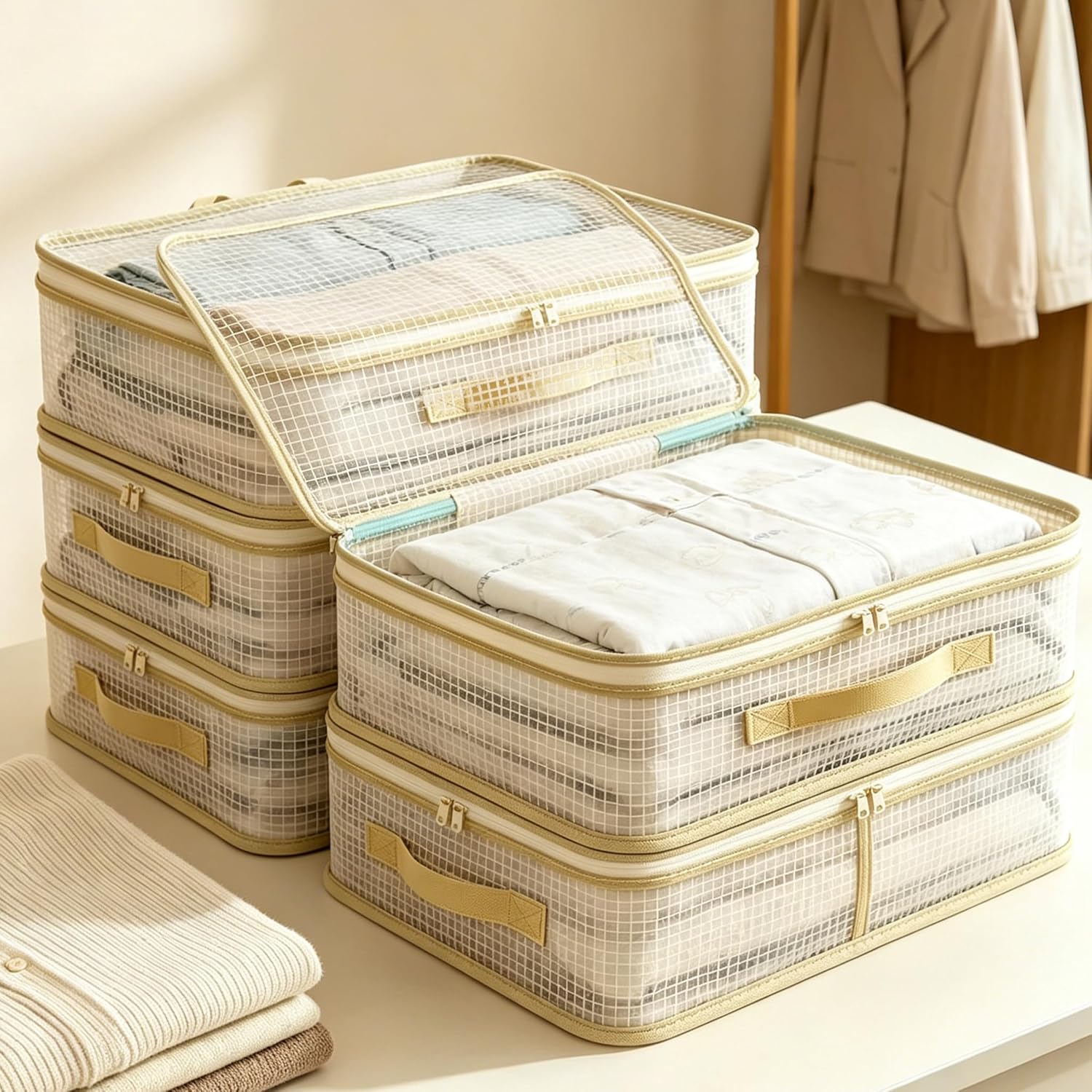【81円】 Amazon Haul 防塵 布団 衣類 収納バッグ 【送料無料】