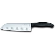 【ポイント14%還元】VICTORINOX(ビクトリノックス) 三徳包丁 17cm 溝付 ブラック
