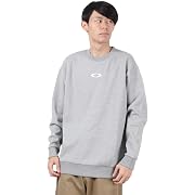 【ポイント44%還元】Oakley(オークリー) クルーEN FOUNDATIONAL FLEECE CREW 2.7 ユニセックス グレー XLサイズ