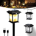 【23%OFF+35%OFF】【1,139円】 Gleazon ソーラー充電式 光＆人感センサー 電球色 ガーデンライト
