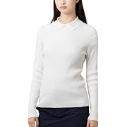 FootJoy(フットジョイ) セータータートルデザイン長袖セーターシャツ レディース  ホワイト Mサイズ