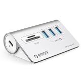 ORICO 5in1 USB3.0 MicroSD/SDカード USBハブ － セルフパワー/バスパワー両対応 50cmケーブルと変換アダプタ付きが2,547円