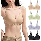【80%OFF+ポイント10%】【実質449円】 YONGSHE シームレス 無縫製 ノンワイヤーブラ