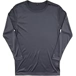 【59%OFF】【356円】 Airin メンズ 丸首 裏起毛 ストレッチ素材 厚地 長袖インナー