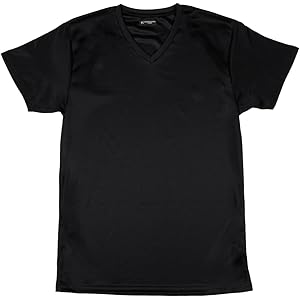 HIROKO KOSHINO メンズ 程よいハリ感でスポーツにも 乾きが早い 半袖V首シャツ