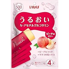 【41%OFF】【157円】 いなば食品 うるおい N-アセチルグルコサミン ピーチ味 14g×4本