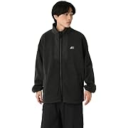 new balance(ニューバランス) NB刺繍フリースジャケット ワイド メンズ BLK XLサイズ
