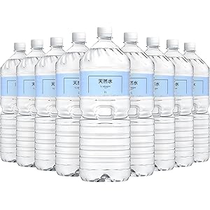 【クーポン割引】【950円（定期便891円）】 by Amazon 天然水 2L×9本