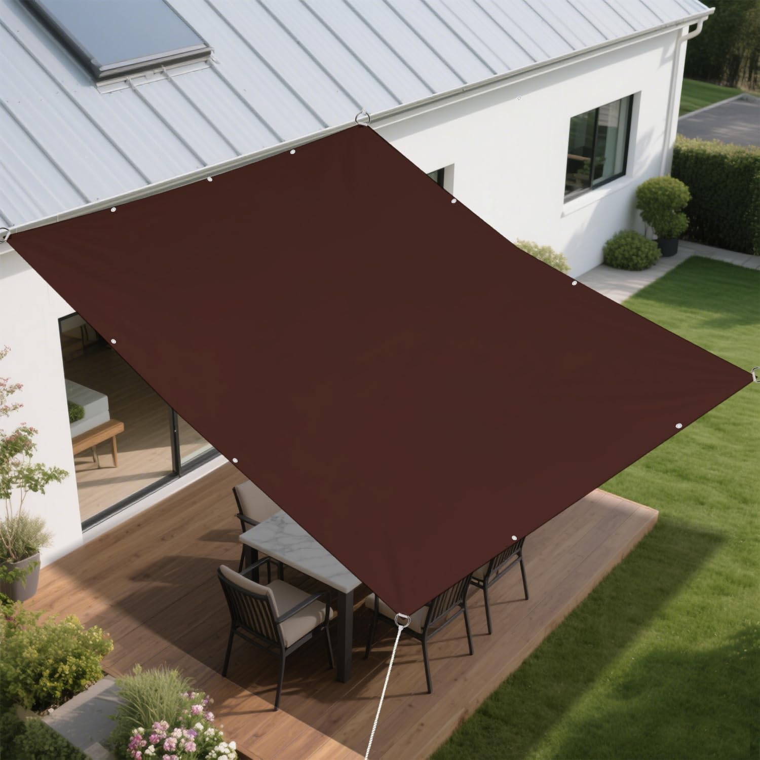 【53%OFF】【949円】 BIGLOONG 撥水防水 400Dポリエステル 日除けシェード 1×2m