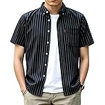 【79%OFF】【999円】 KOTRBOY メンズ ノーアイロン ストライプ 半袖シャツ