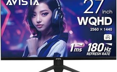 【13,482円】ドウシシャ AVISTA 27インチ ゲーミングモニター QHD Fast IPS 180Hz 1ms