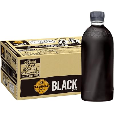 【25%OFF】コカ・コーラ ジョージア ザ・ブラック ラベルレス 500ml PET×24本 送料込2,032円(84.7円/本)