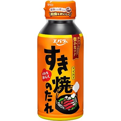 【50%OFF】【牛丼にも】エバラ すき焼のたれマイルド 200ml×4本 税込497円(124.3円/本) プライム会員送料無料
