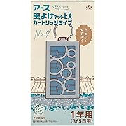 【ポイント49%還元】アース虫よけネットEX 本体 吊り下げ虫除け カートリッジ取替えタイプ 1年用 ネイビー