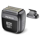 【20%OFF+10%ポイント！】Periduxs 電動シェーバー ドイツ製5枚刃 往復式 交換式バリカンヘッド付 小型 IPX7防水 Type-C急速充電式が3,999円（実質3,499円）送料無料