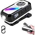 【50%OFF】【1,075円】 LETOUR Type-C充電式 スポット+フラッドライト+RGB センサー マグネット付き LEDクリップライト