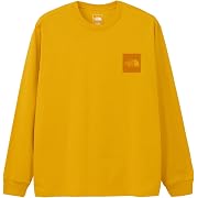 【ポイント24%還元】THE NORTH FACE(ザノースフェイス) オーガニックコットン ロングスリーブスクエアロゴティー ユニセックス  サミットゴールド XLサイズ