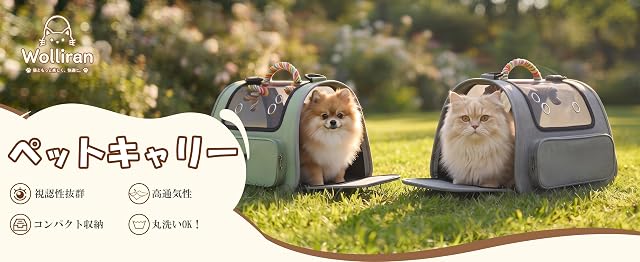 【30%+10%OFF！】Wolliran 折りたたみ 3wayペットキャリーが1,799円