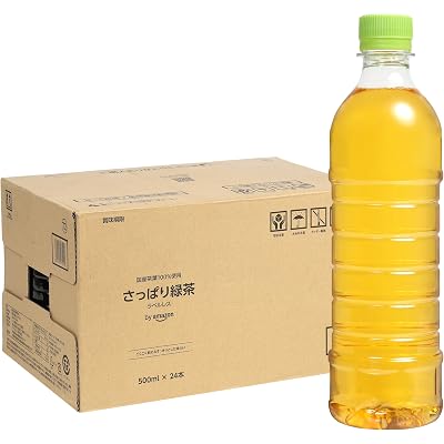 【15%OFF】【対象者限定】by Amazon さっぱり緑茶 ラベルレス 500ml×24本 送料込1,092円(45.5円/本)