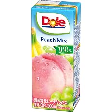 【43%OFF】【1,222円（定期便1,161円）】 Dole ピーチミックス100%LL 200ml×18本